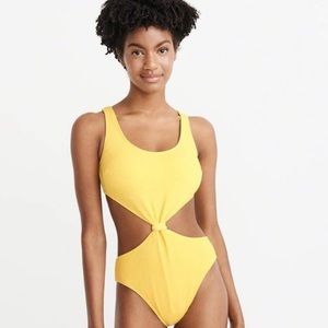 Abercrombie Muted Yellow Swimsuit